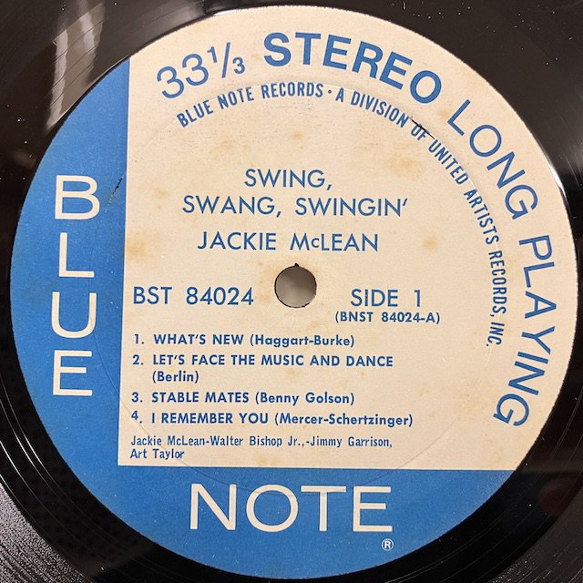 Jackie McLean「Swing Swang Swingin