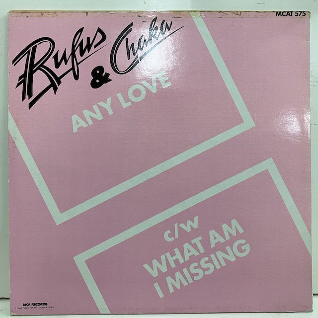 Rufus & Chaka / Any Love - What Am I Missing mcat575 :通販 ジャズ レコード 買取 Bamboo  Music