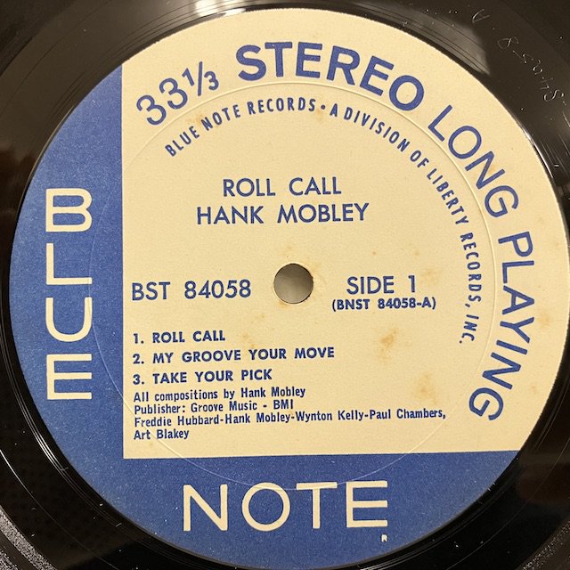 Hank Mobley / Roll Call bst84058 :通販 ジャズ レコード 買取 Bamboo Music