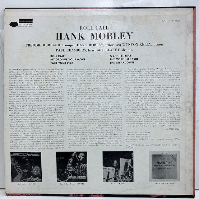 Hank Mobley / Roll Call bst84058 :通販 ジャズ レコード 買取 Bamboo ...
