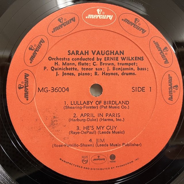 オリジナル Sarah Vaughan ジャズボーカル名盤 レコード - レコード