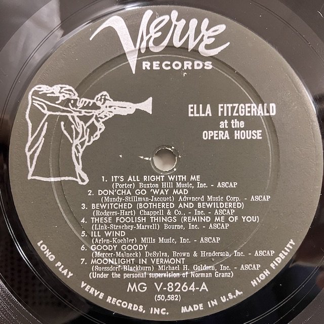 Ella Fitzgerald / at the Opera House Mgv8264 :通販 ジャズ レコード 買取 Bamboo Music