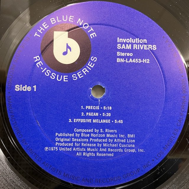 Sam Rivers / Involution bn-la453-h2 :通販 ジャズ レコード 買取 Bamboo Music