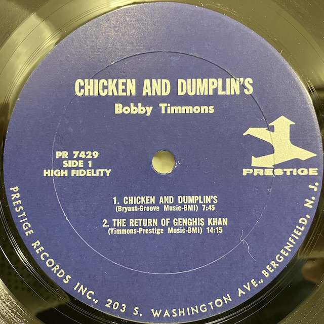 ○即決LP Bobby Timmons / Chicken & Dumplins pr7429 j36601 米