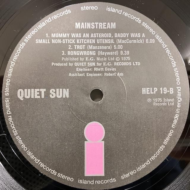 Quiet Sun / Mainstream help19 :通販 ジャズ レコード 買取