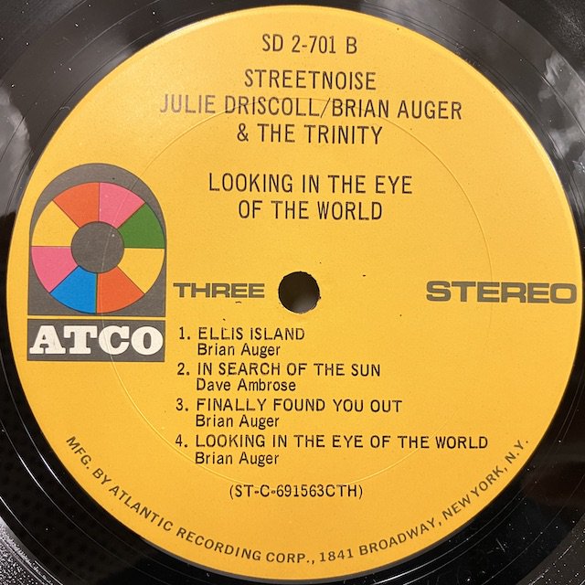 Julie Driscoll Brian Auger u0026 The Trinity / Streetnoise Sd2-701 :通販 ジャズ レコード  買取 Bamboo Music