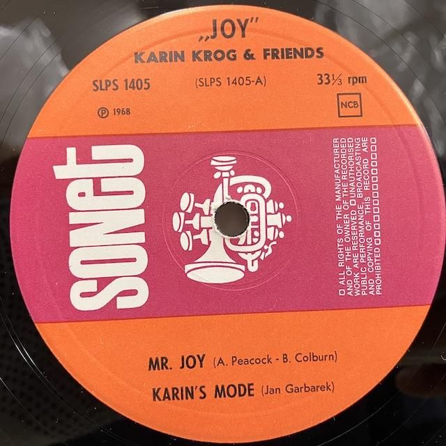 Karin Krog / Joy Slps1405 :通販 ジャズ レコード 買取 Bamboo