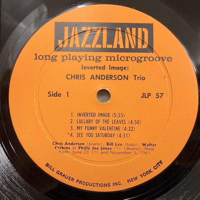 Chris Anderson / Inverted Image jlp57 :通販 ジャズ レコード 買取 Bamboo Music