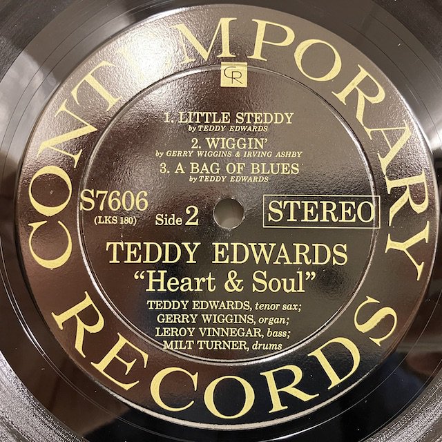 Teddy Edwards / Heart & Soul s7606 :通販 ジャズ レコード 買取 Bamboo Music