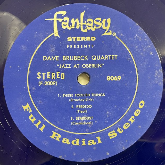○即決LP Dave Brubeck Quartet / Jazz At Oberlin 8069 j37025 米盤 