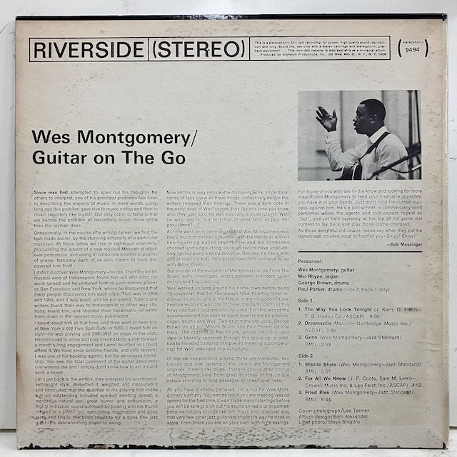 Wes Montgomery / Guitar on the Go rs9494 :通販 ジャズ レコード 買取 Bamboo Music