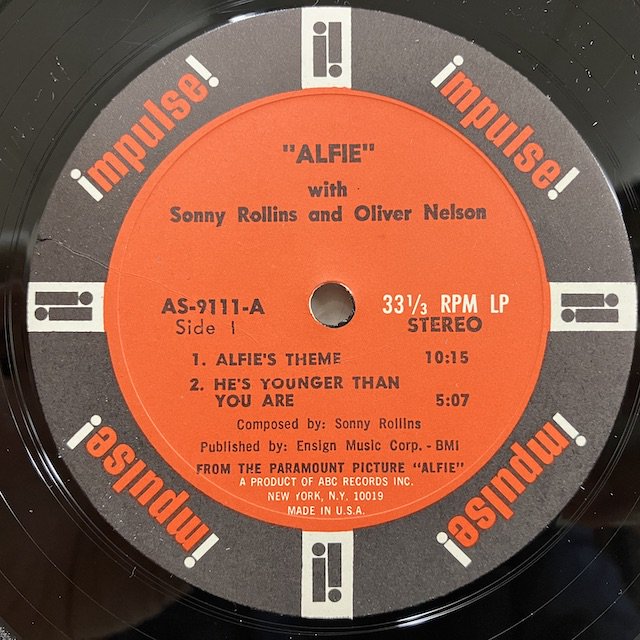 Sonny Rollins / Alfie As9111 :通販 ジャズ レコード 買取 Bamboo Music