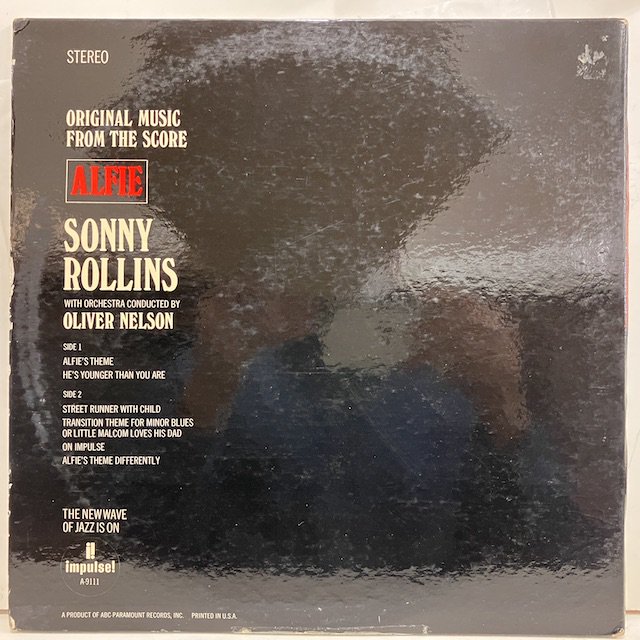 Sonny Rollins / Alfie As9111 :通販 ジャズ レコード 買取 Bamboo Music