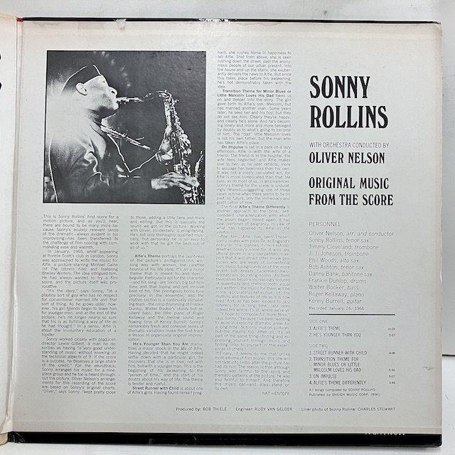 Sonny Rollins / Alfie As9111 :通販 ジャズ レコード 買取 Bamboo Music