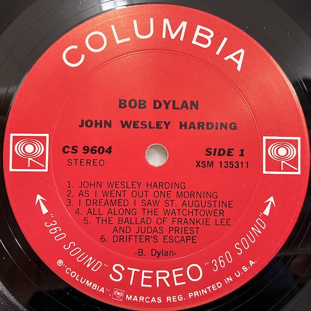 Bob Dylan / John Wesley Harding cs9604 :通販 ジャズ レコード 買取 Bamboo Music