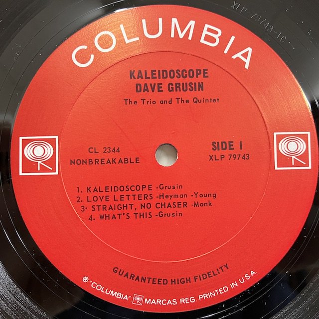 Dave Grusin / Kaleidoscope cl2344 :通販 ジャズ レコード 買取 Bamboo Music