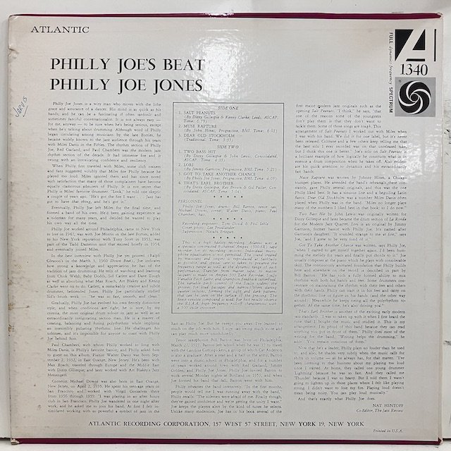 Philly Joe Jones / Philly Joe's Beat 1340 :通販 ジャズ レコード 買取 Bamboo Music