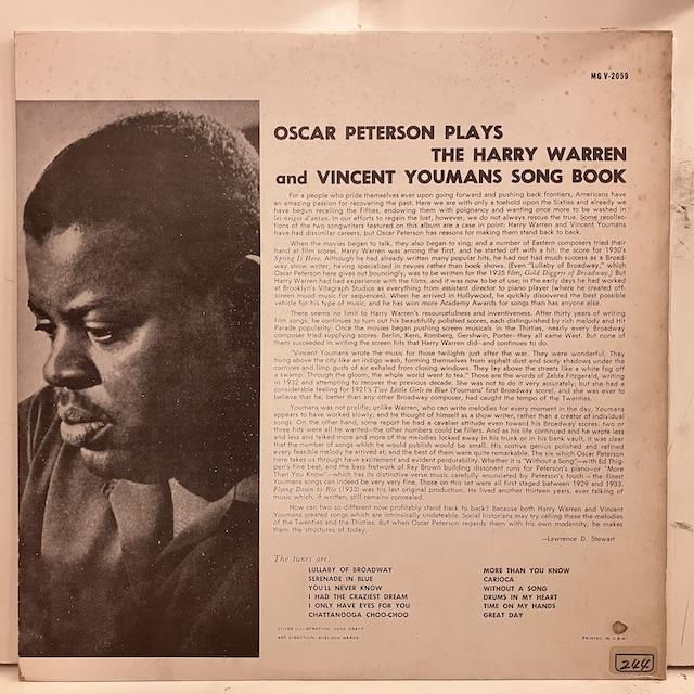 Oscar Peterson / Plays The Harry Warren And Vincent Youmans Oscar Peterson / Plays The Harry Warren And Vincent Youmans