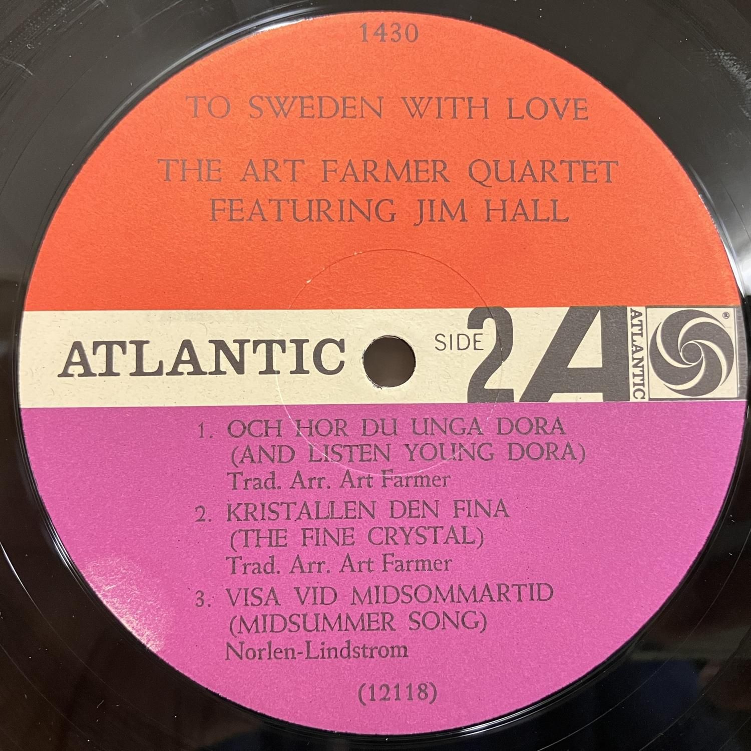 Art Farmer / to Sweden with Love 1430 :通販 ジャズ レコード