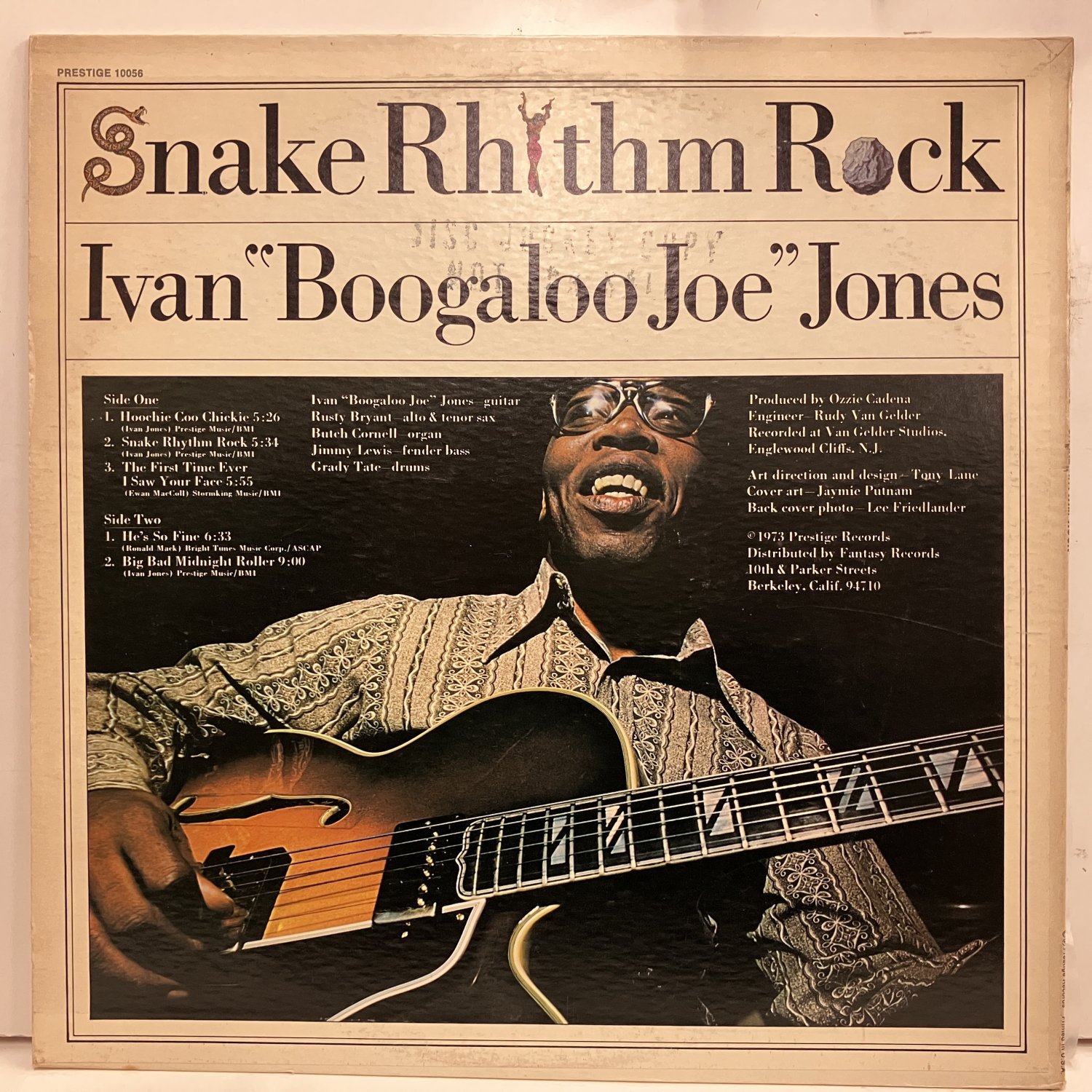 Ivan Boogaloo Joe Jones / Snake Rhythm Rock prt10056dj :通販 ジャズ レコード 買取  Bamboo Music