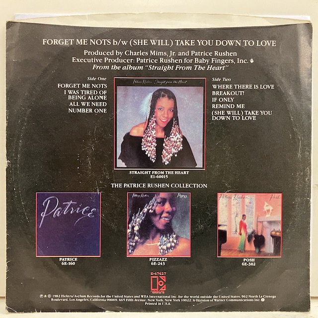 Patrice Rushen / Forget Me Nots - Take You Down To Love E-47427 :通販 ジャズ  レコード 買取 Bamboo Music