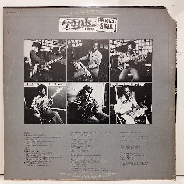 Funk Inc / Priced to Sell P10087 :通販 ジャズ レコード 買取 Bamboo ...