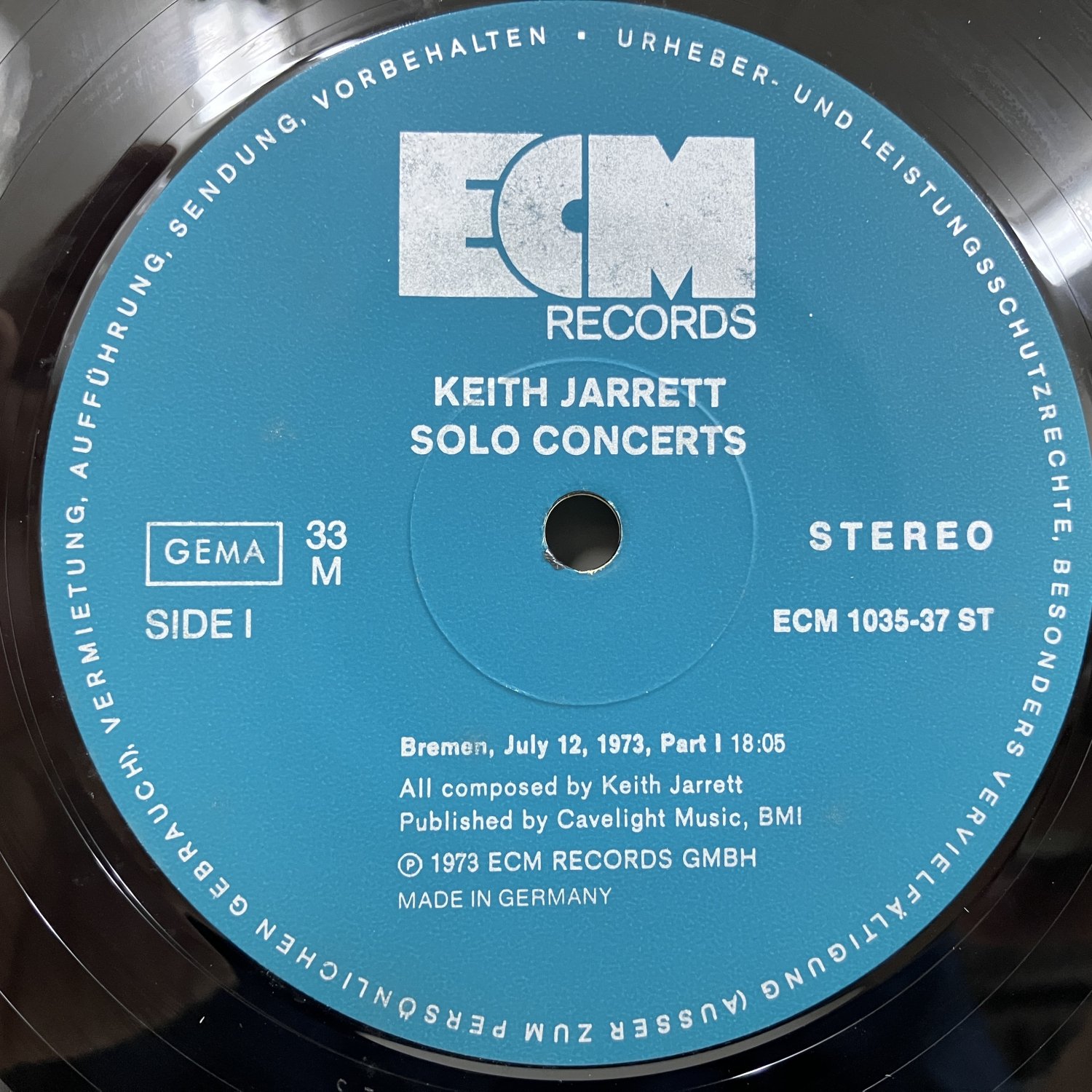 Keith Jarrett / Solo Concerts ecm1035-37st :通販 ジャズ レコード 買取 Bamboo Music