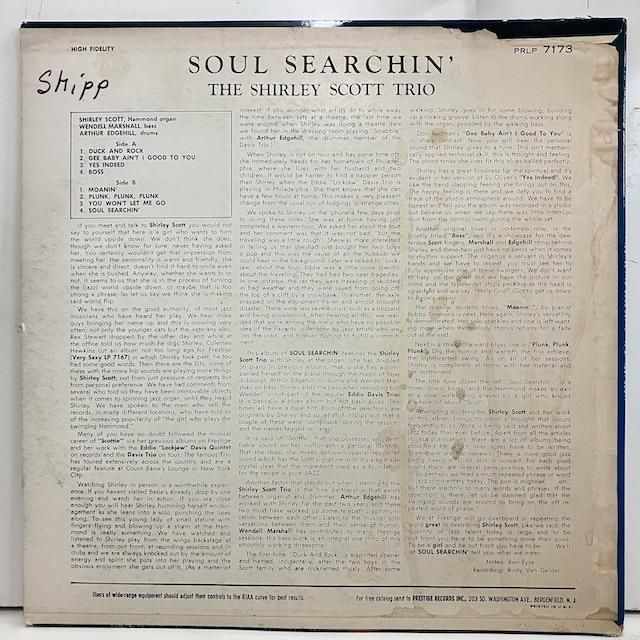 Shirley Scott / Soul Searching Prlp7173 :通販 ジャズ