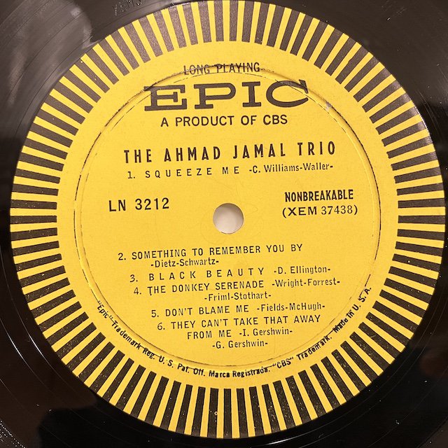 Ahmad Jamal / Ahmad Jamal trio ln3212 :通販 ジャズ レコード 買取 Bamboo Music