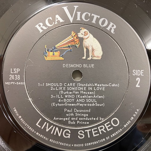 ○即決LP Paul Desmond / Desmond Blue with Strings Lpm2438 j37598 