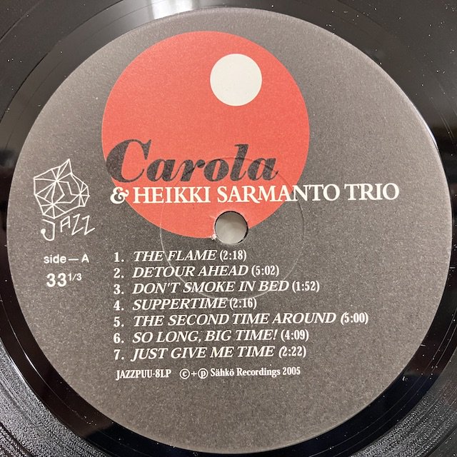 Carola & Heikki Sarmanto Trio / Carola & Heikki Sarmanto Trio JAZZPUU-8LP  :通販 ジャズ レコード 買取 Bamboo Music