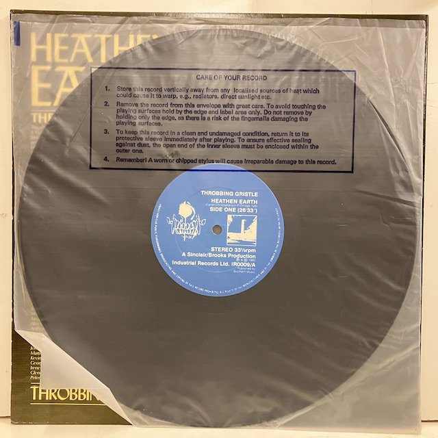 Throbbing Gristle / Heathen Earth IR0009 :通販 ジャズ レコード 買取 Bamboo Music