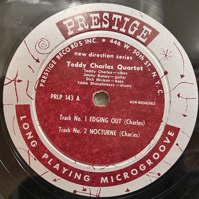 ○即決10インチ Teddy Charles Quartet / New Directions Prlp143