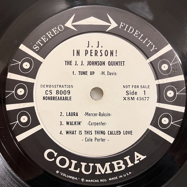 JJ Johnson / JJ in Person cs8009 :通販 ジャズ レコード 買取 Bamboo Music