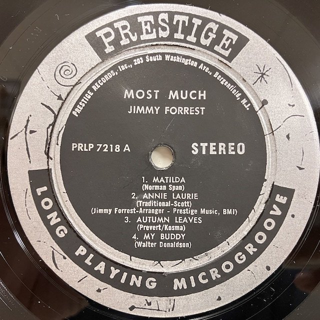 Jimmy Forrest / Most Much prlp7218 - Bamboo Music / バンブーミュージック