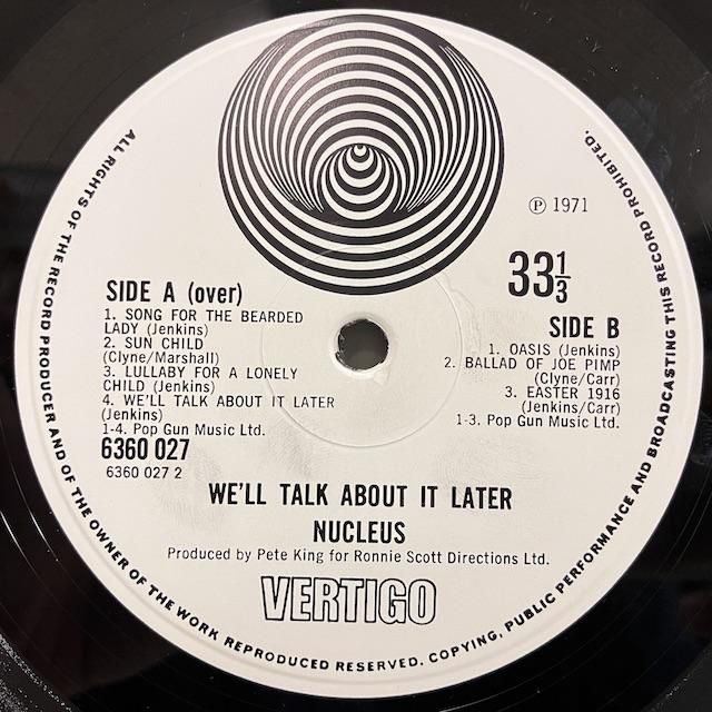 NUCLEUS We'll Talk About It Later レコードLP Nucleus – We'll Talk About It Later – Vinyl (Gatefold, LP