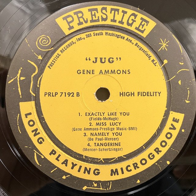 Gene Ammons / Jug prlp7192 :通販 ジャズ レコード 買取 Bamboo Music