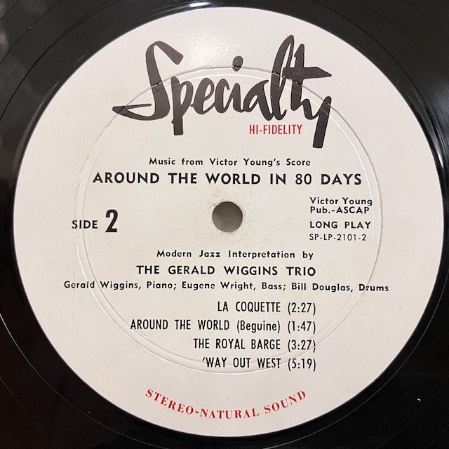 Gerald Wiggins Trio / Music From Around The World In 80 Days In Modern Jazz  SPLP2101 :通販 ジャズ レコード 買取 Bamboo Music