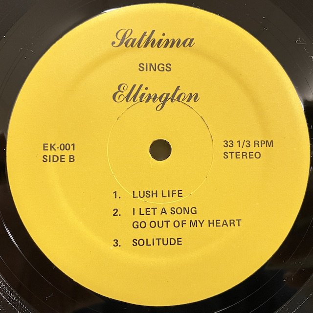 Sathima Bea Benjamin / Sathima Sings Ellington ek-001 :通販 ジャズ レコード 買取  Bamboo Music