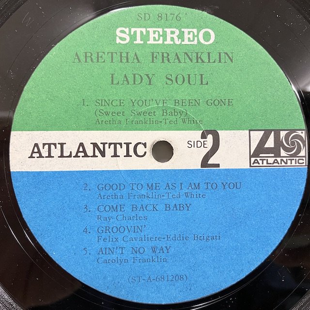 Aretha Franklin / Lady Soul Sd8176 :通販 ジャズ レコード 買取