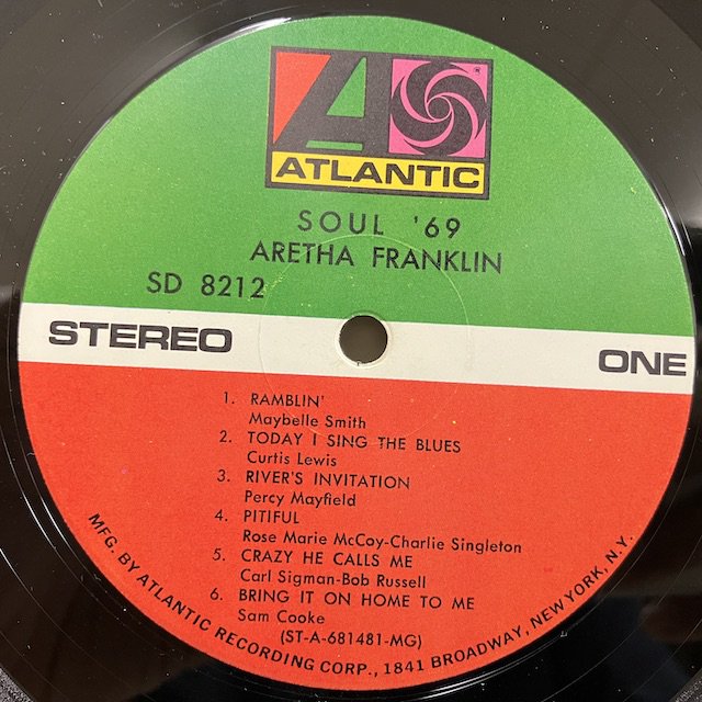 Aretha Franklin / Soul 69 sd8212 :通販 ジャズ レコード 買取 Bamboo Music