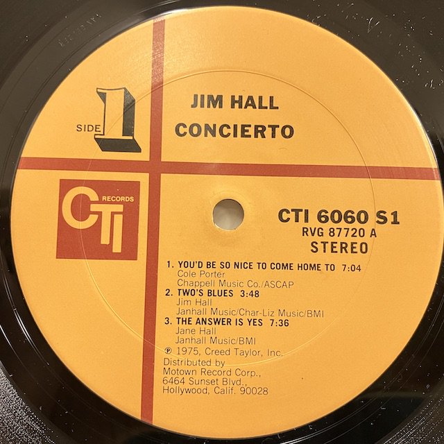 □即決 JAZZ Jim Hall Chet Baker / Concierto cti6060s1 j38017 米