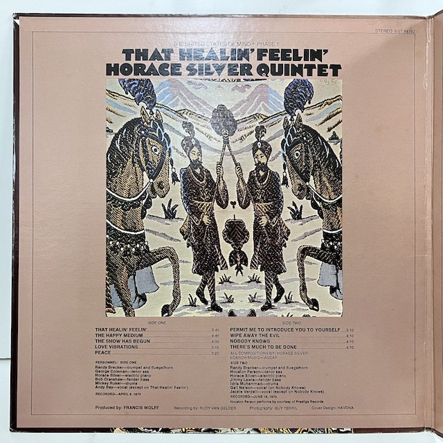Horace Silver / That Healin’ Feelin’ Bst84352 :通販 ジャズ レコード 買取 Bamboo Music