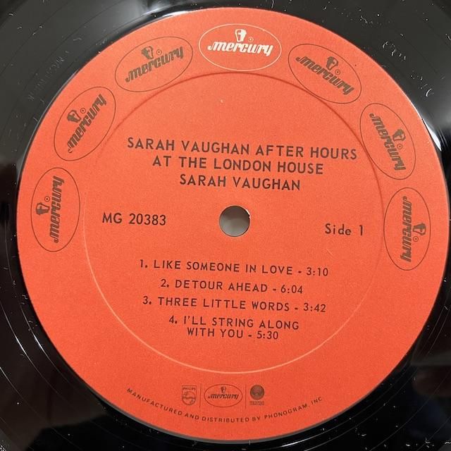 Sarah Vaughan / After Hours At The London House Mg20383