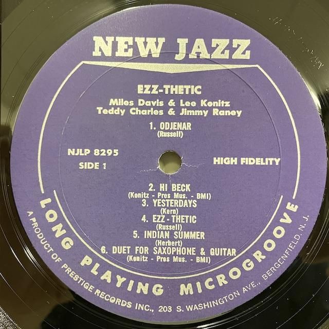 Lee Konitz Miles Davis Teddy Charles Jimmy Raney / Ezz-thetic njlp8295 :通販  ジャズ レコード 買取 Bamboo Music