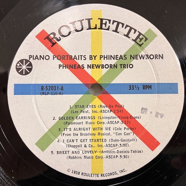 Phineas Newborn / Piano Portraits by R52031 :通販 ジャズ レコード 買取 Bamboo Music