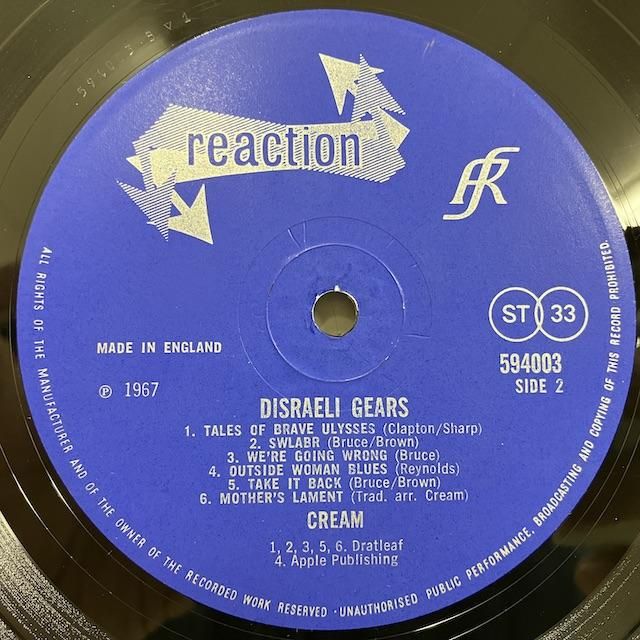 帯付き Cream Disraeli Gears レコード