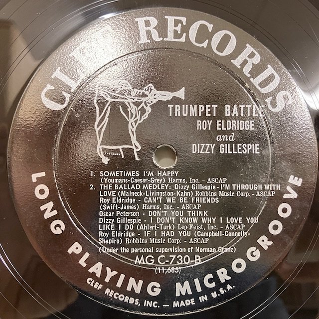 Roy Eldridge Dizzy Gillespie / Trumpet Battle Mgc730 :通販 ジャズ レコード 買取 Bamboo  Music