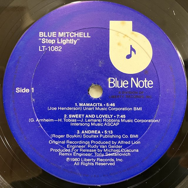 Blue Mitchell / Step Lightly LT-1082 :通販 ジャズ レコード 買取 Bamboo Music