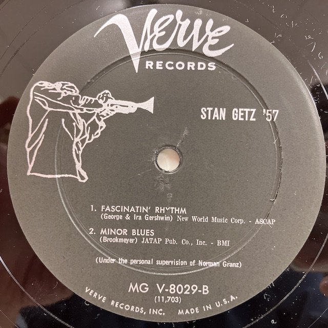 Stan Getz / '57 mgv8029 :通販 ジャズ レコード 買取 Bamboo Music